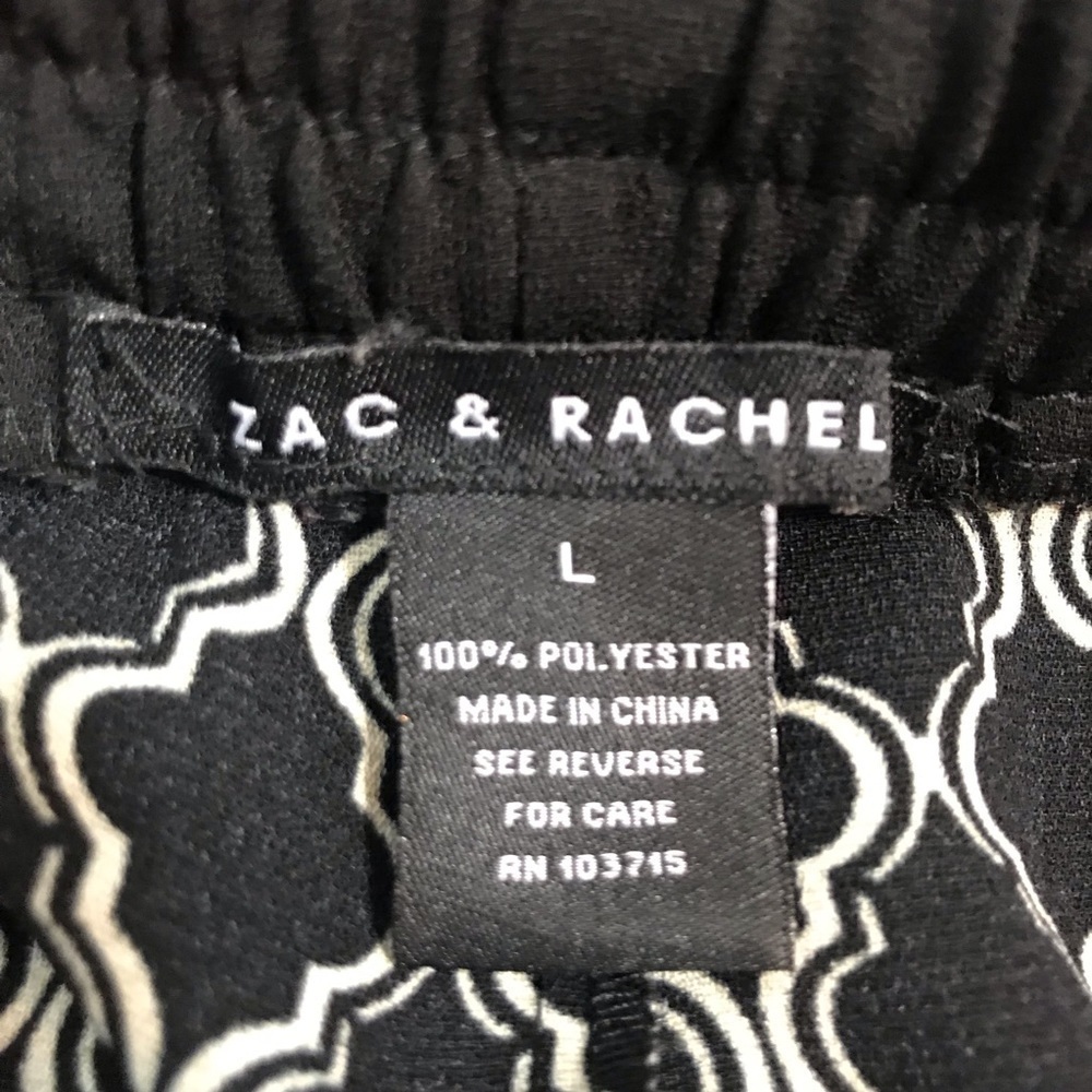 ZAC & RACHEL Contrast Panel Print Pants - Picture 7 of 8